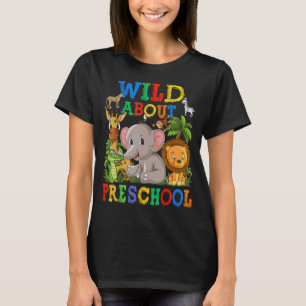 Camiseta Salvajes acerca de los animales de safari preescol