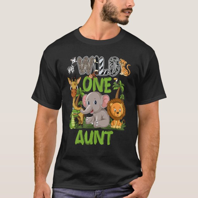Camiseta Salvajes animales de la jungla de Safari en el zoo (Anverso)