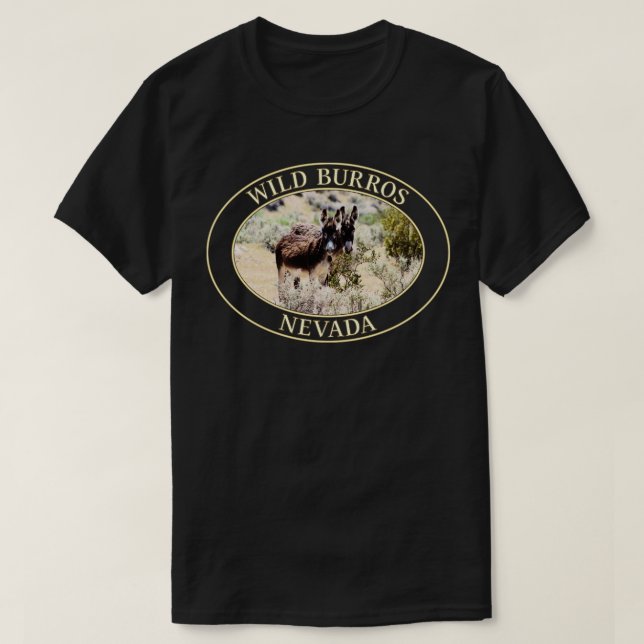 Camiseta Salvajes burros burros de Nevada (Diseño del anverso)