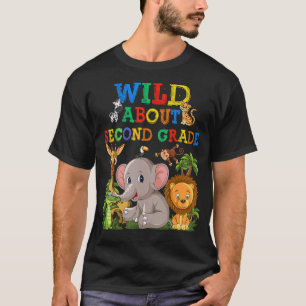 Camiseta Salvajes sobre animales de Safari de segundo grado