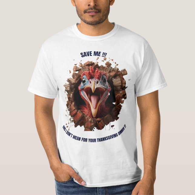 Camiseta Sálvame pavo (Anverso)