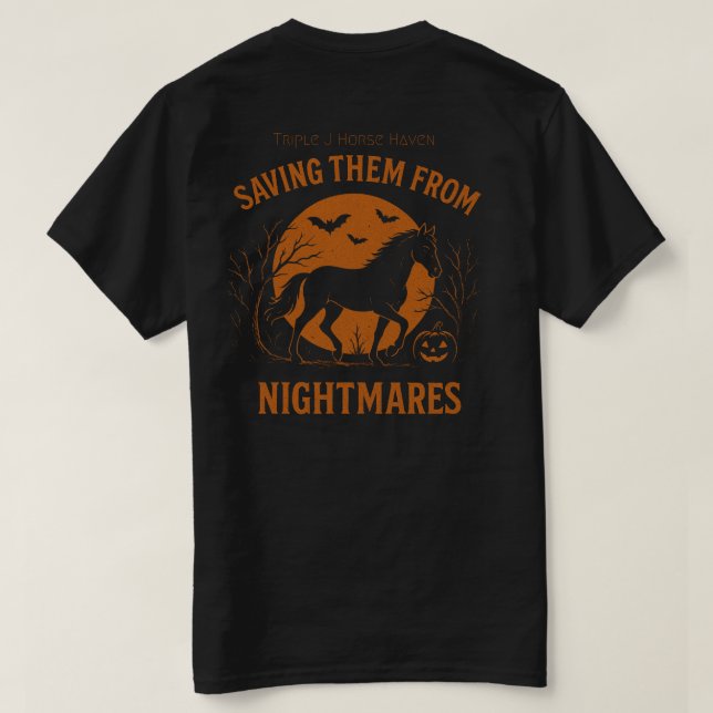 Camiseta Salvándoles Halloween (Reverso del diseño)