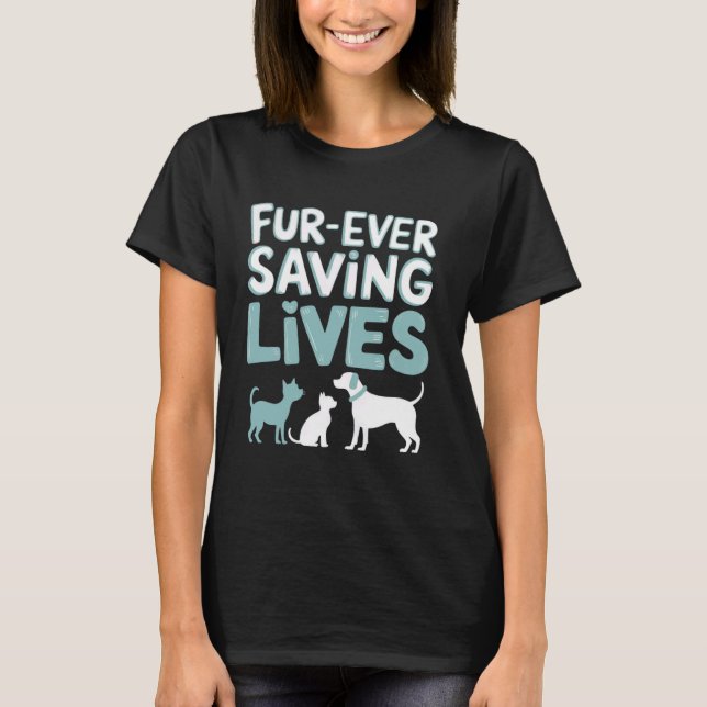 Camiseta Salvar a Adopte un Refugio De Cría Para Salvar A A (Anverso)