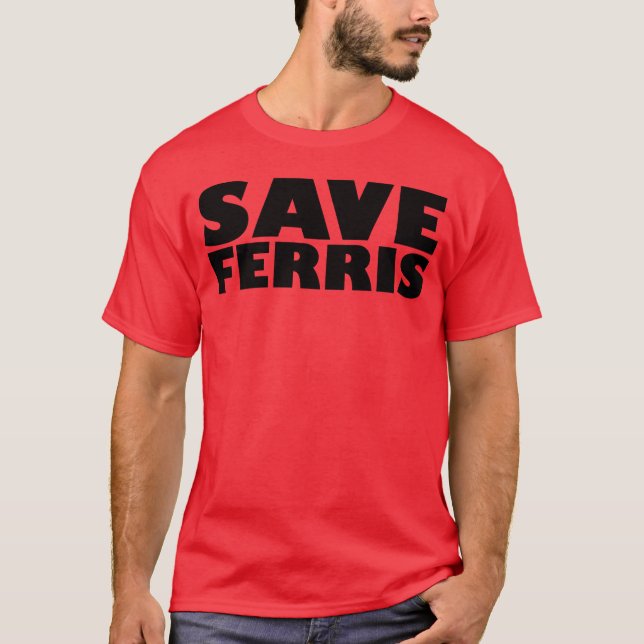 Camiseta Salvar a Ferris chico de los 70 (Anverso)