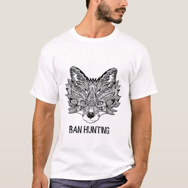 Camiseta Salvar a Fox de la caza Mandala Arte (Anverso)