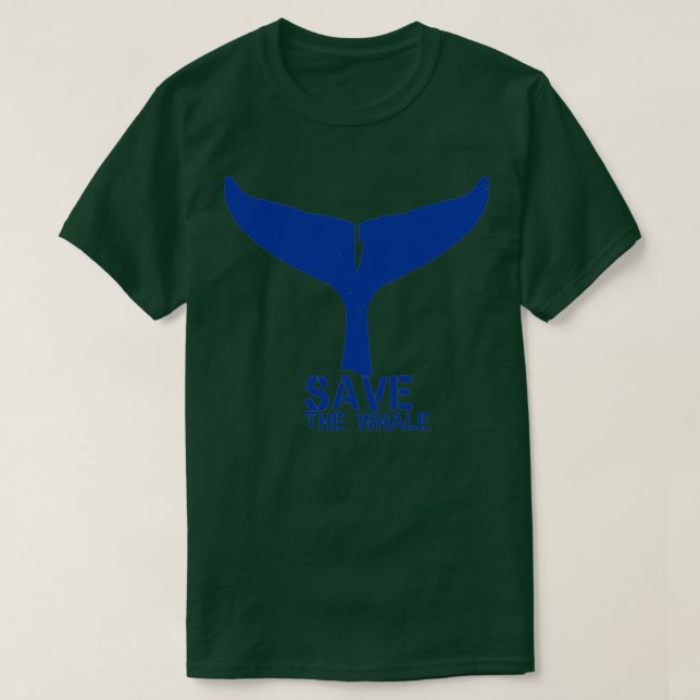 Camiseta Salvar a la ballena 3 (Diseño del anverso)