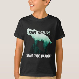Camiseta Salvar a la Naturaleza Salvar la Protección Ambien