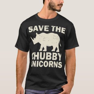 Camiseta Salvar a la pareja Chubby Unicorn