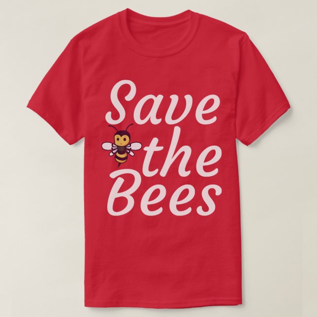 Camiseta Salvar a las abejas 1 (Diseño del anverso)