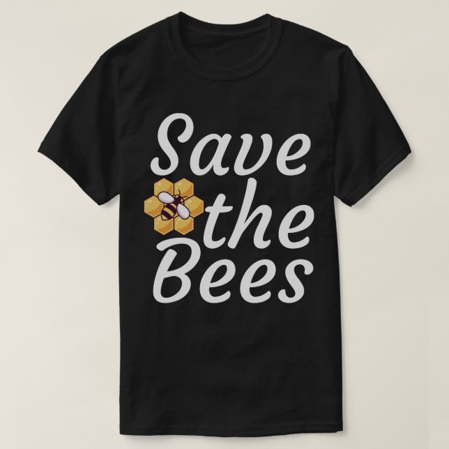 Camiseta Salvar a las abejas 2 (Diseño del anverso)