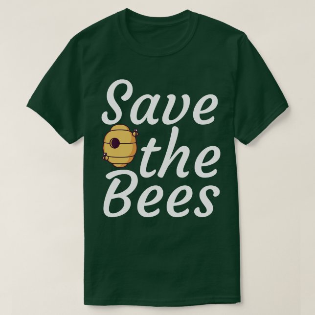 Camiseta Salvar a las abejas 3 (Diseño del anverso)