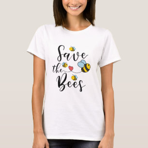 Camiseta Salvar a las abejas curadas y adorables