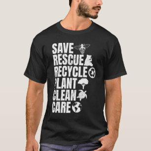Camiseta Salvar a las abejas Rescate Animales Reciclar Plas