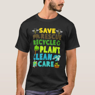 Camiseta Salvar a las abejas Rescate Animales Reciclar Plas