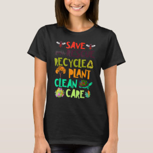 Camiseta Salvar a las abejas Rescate Animales Reciclar Plás