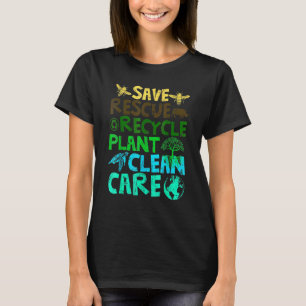 Camiseta Salvar a las abejas Rescate Animales Reciclar Plas