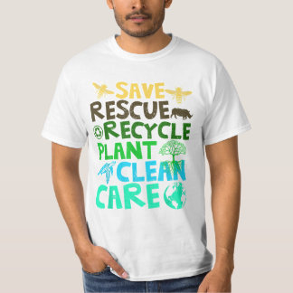 Camiseta Salvar a las abejas Rescate Animales Reciclar Plas