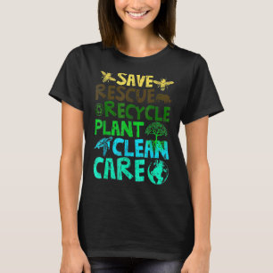 Camiseta Salvar a las abejas Rescate Animales Reciclar Plas