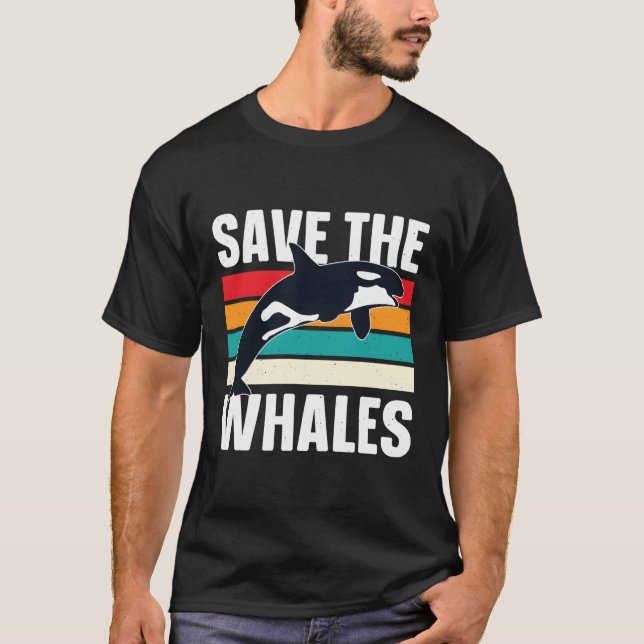 Camiseta Salvar a las ballenas Orca (Anverso)