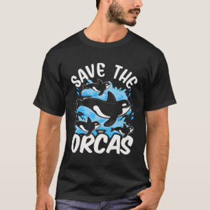 Camiseta Salvar a las Orcas Proteger el Mar Ballena Orca