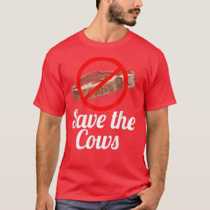 Camiseta Salvar a las vacas sin carne roja