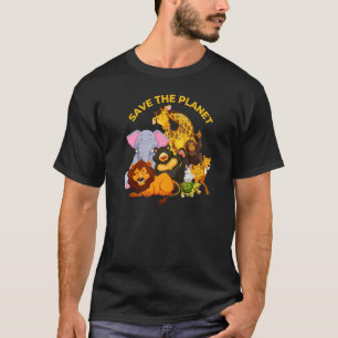 Camiseta Salvar A Los Animales Del Planeta