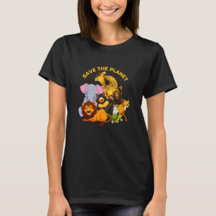 Camiseta Salvar A Los Animales Del Planeta
