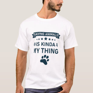 Camiseta Salvar a los animales es como mi veterinario - Ado