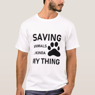 Camiseta Salvar a los animales es como mi veterinario - Ado