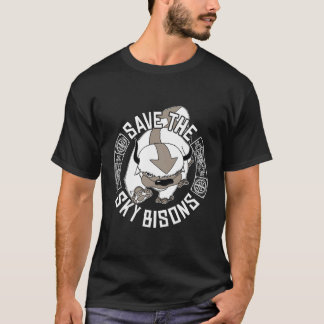 Camiseta Salvar A Los Bisones Del Cielo Con La Cabeza De Bi