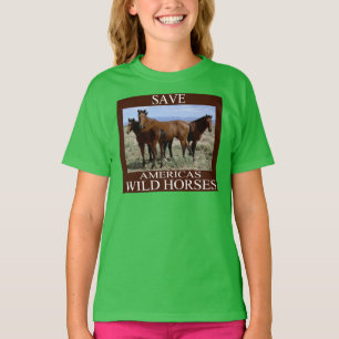 Camiseta Salvar a los caballos salvajes