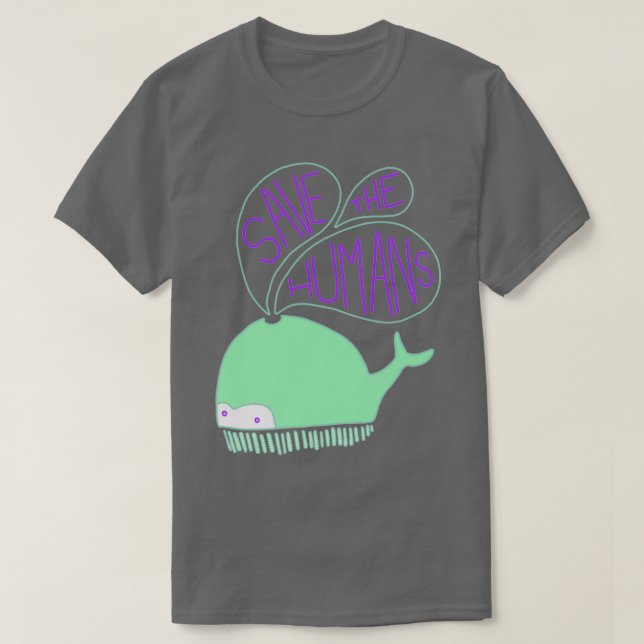 Camiseta Salvar a los humanos (Diseño del anverso)