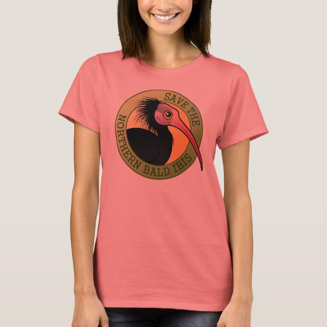 Camiseta Salvar a los Ibis del Balde del Norte (Anverso)