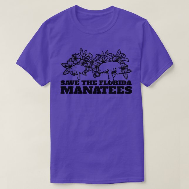 Camiseta Salvar a los manatíes de Florida Floaty Potato Sea (Diseño del anverso)