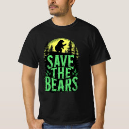 Camiseta Salvar a los Osos Conservación de la Vida Silvestr