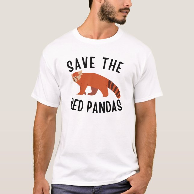 Camiseta Salvar a los pandas rojos (Anverso)