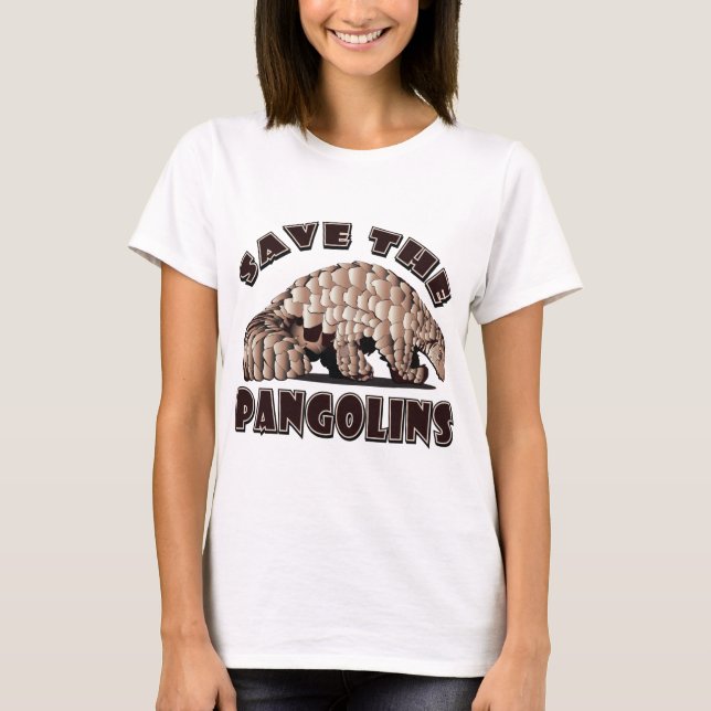 Camiseta Salvar a los pangolines (Anverso)