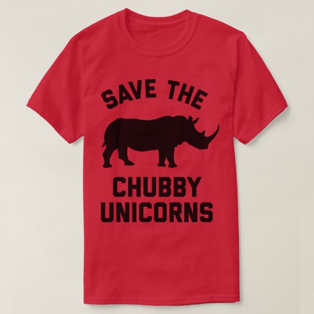 Camiseta Salvar a los Unicornios Chubby (Diseño del anverso)