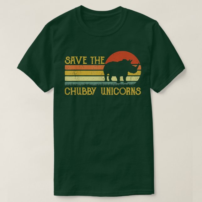 Camiseta Salvar a los Unicornios Chubby (Diseño del anverso)