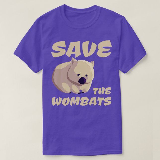 Camiseta Salvar a los Wombats (Diseño del anverso)