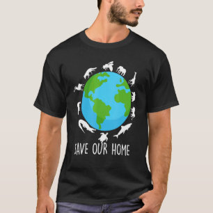 Camiseta Salvar a nuestros animales de hogar Ecológico Wild