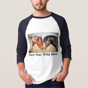 Camiseta Salvar a nuestros salvajes caballos