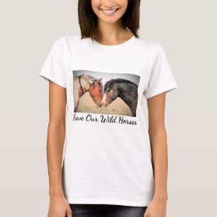 Camiseta Salvar a nuestros salvajes caballos