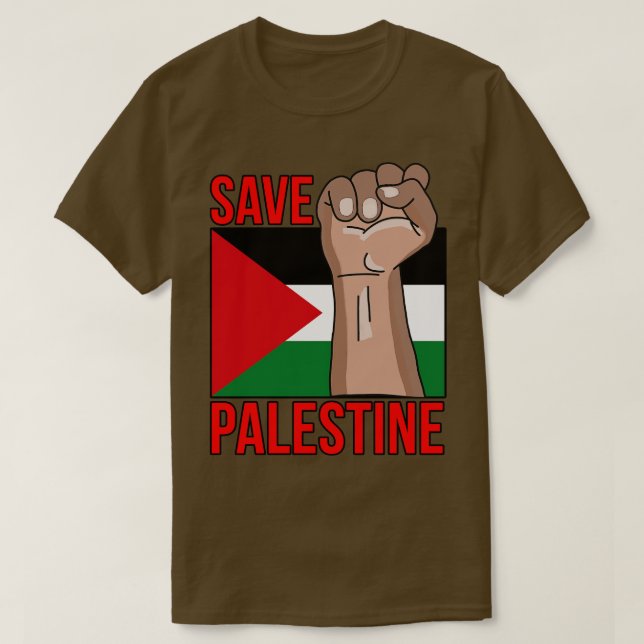 Camiseta Salvar a Palestina (Diseño del anverso)
