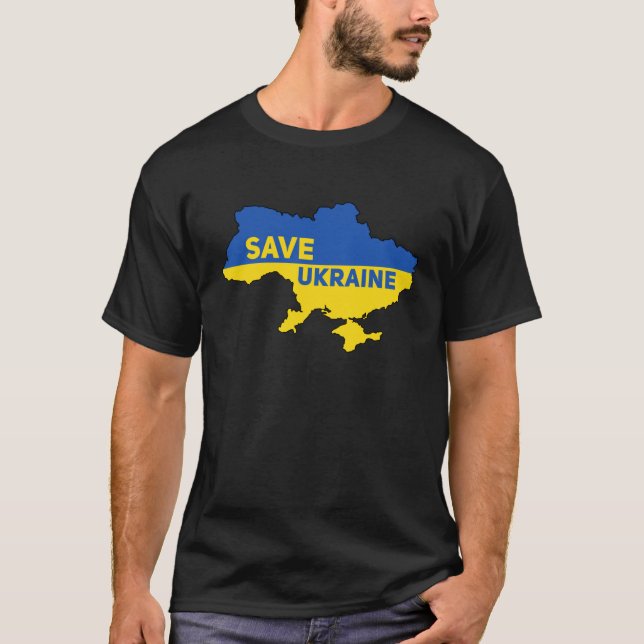 Camiseta Salvar a Ucrania de la incursión rusa  (Anverso)