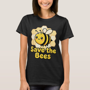 Camiseta Salvar Abejas Cute Abeja Panal Ambiental Tierra