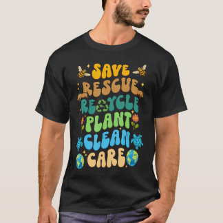 Camiseta Salvar Abejas Rescatar Animales Reciclar Plástico