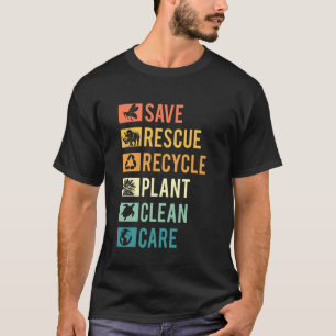 Camiseta Salvar Abejas Rescatar Animales Reciclar Plástico 
