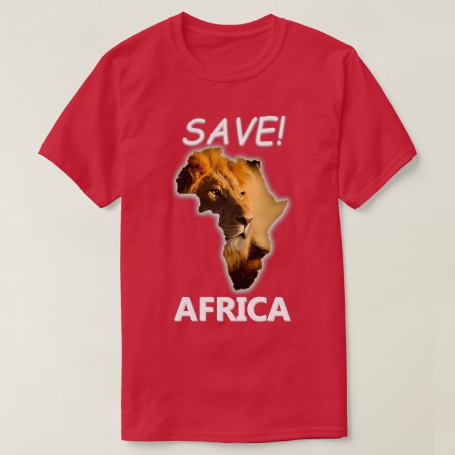 Camiseta Salvar África (Diseño del anverso)