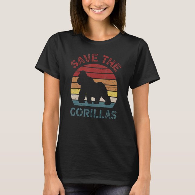 Camiseta Salvar al animal en peligro de extinción de los go (Anverso)